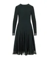 Ralph Lauren Crewneck Long-sleeve Jumper Day Dress In Black