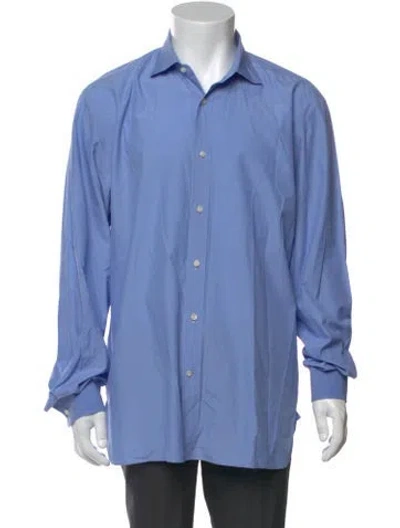 Pre-owned Ralph Lauren Long Sleeve Dress Shirt In Blue