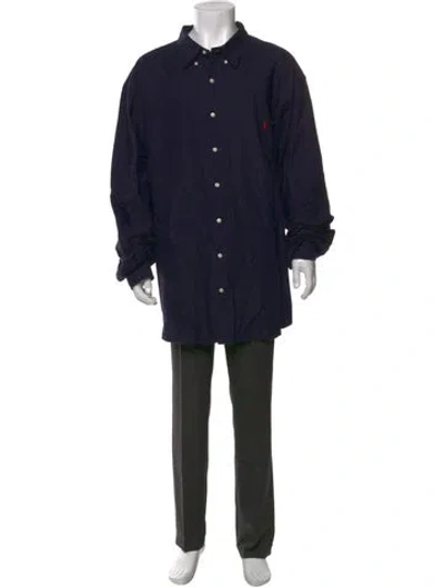 Pre-owned Ralph Lauren Long Sleeve Dress Shirt In Blue