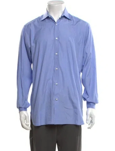 Pre-owned Ralph Lauren Long Sleeve Dress Shirt In Blue