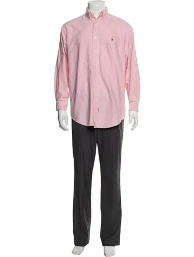 Pre-owned Ralph Lauren Long Sleeve Dress Shirt In Pink