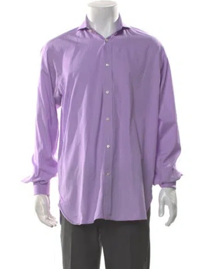 Pre-owned Ralph Lauren Long Sleeve Dress Shirt In Purple