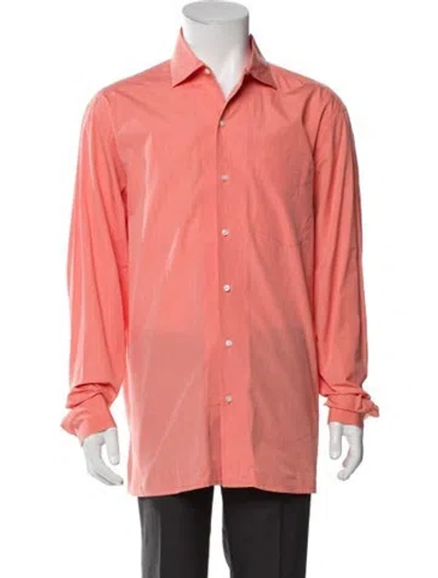 Pre-owned Ralph Lauren Long Sleeve Dress Shirt In Red