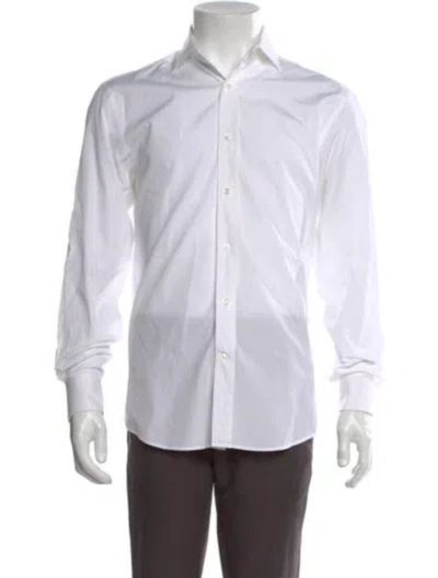 Pre-owned Ralph Lauren Long Sleeve Dress Shirt In White