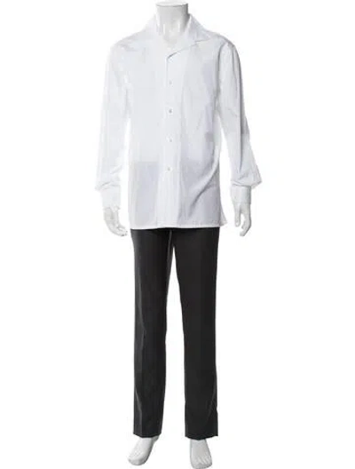Pre-owned Ralph Lauren Long Sleeve Dress Shirt In White