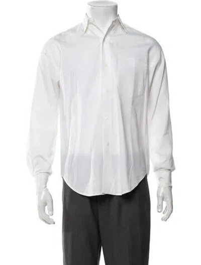 Pre-owned Ralph Lauren Long Sleeve Dress Shirt In White
