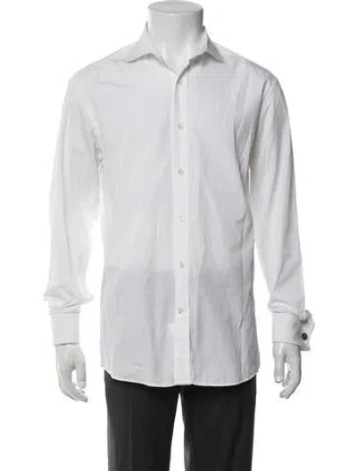 Pre-owned Ralph Lauren Long Sleeve Dress Shirt In White