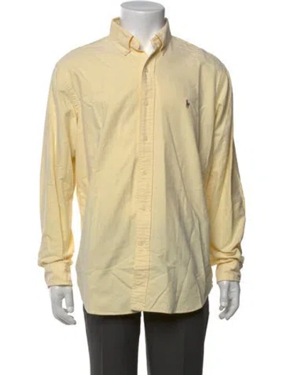 Pre-owned Ralph Lauren Long Sleeve Dress Shirt In Yellow