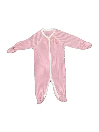 Pre-owned Ralph Lauren Babies' Long Sleeve Onesie In Pink
