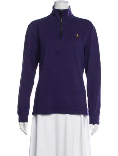 Pre-owned Ralph Lauren Long Sleeve Polo In Purple