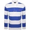 Ralph Lauren Long Sleeve Polo T Shirt Blue In Multi