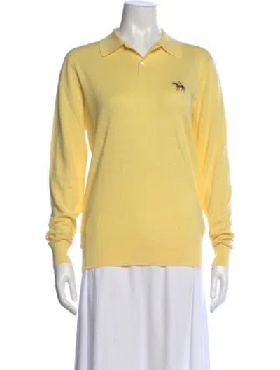 Pre-owned Ralph Lauren Long Sleeve Polo In Yellow