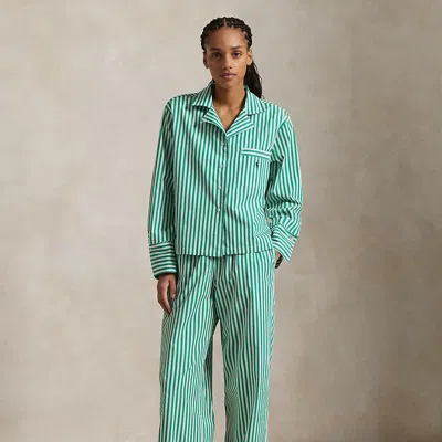Ralph Lauren Long-sleeve Poplin Pajama Set