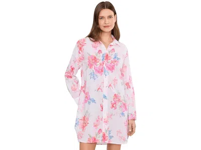 Ralph Lauren Long Sleeve Roll Tab Sleeve His Shirt Sleepshirt In Pink