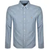 Ralph Lauren Long Sleeve Shirt Blue In Blue