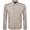 Ralph Lauren Long Sleeve Shirt Brown In Neutral