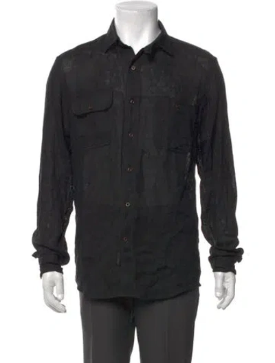 Pre-owned Ralph Lauren Long Sleeve Shirt In Gray