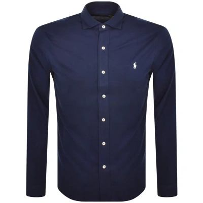 Ralph Lauren Long Sleeve Shirt Navy In Blue