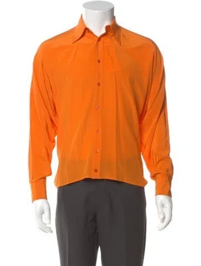 Pre-owned Ralph Lauren Long Sleeve Shirt In Orange