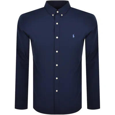 POLO RALPH LAUREN RALPH LAUREN LONG SLEEVE SLIM FIT SHIRT NAVY