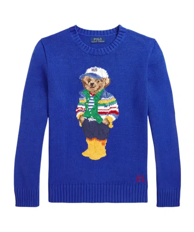 Ralph Lauren Long Sleeve Sweater In Blue