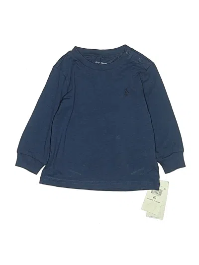Pre-owned Ralph Lauren Babies' Long Sleeve T-shirt In Blue