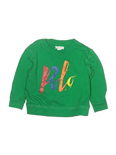 Pre-owned Ralph Lauren Kids' Long Sleeve T-shirt In Green