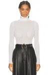 Ralph Lauren Long Sleeve Turtle Neck Top In White