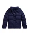 Ralph Lauren Long-sleeved Down Jacket In Black