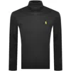 RALPH LAUREN RALPH LAUREN LONG SLEEVED HIGH NECK T SHIRT BLACK