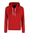Polo Ralph Lauren Red Plush Cotton Sweatshirt In Red