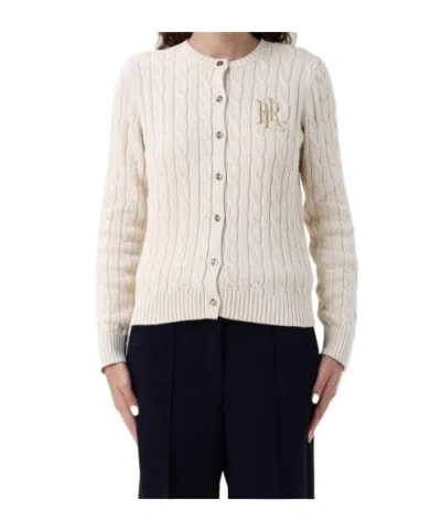 Ralph Lauren Long-sleeved Knitted Cardigan In Neutral