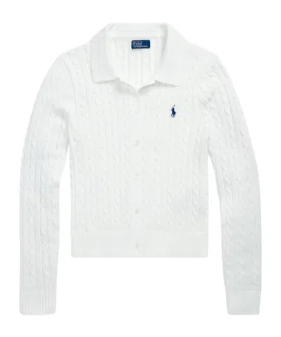 Ralph Lauren Long-sleeved Knitted Cardigan In White