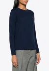 Ralph Lauren Long-sleeved Logo T-shirt In Blue