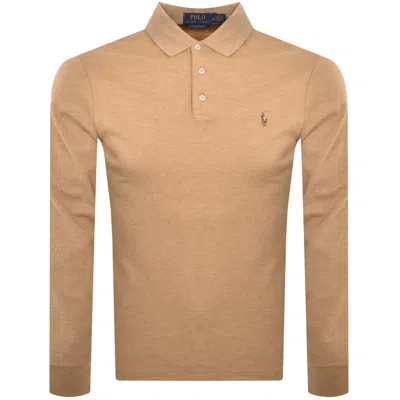 Ralph Lauren Long Sleeved Polo T Shirt Beige