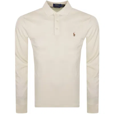 Ralph Lauren Long Sleeved Polo T Shirt Cream