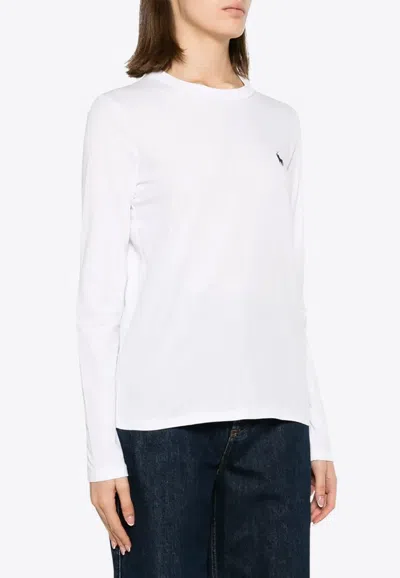Ralph Lauren Long-sleeved Pony T-shirt In White