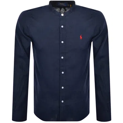 Polo Ralph Lauren Ralph Lauren Slim Fit Sport Shirt Navy In Blue