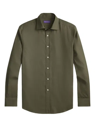 Ralph Lauren Long-sleeves Cotton Shirt In Green