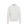 Ralph Lauren Silk-cotton Blend Sweater With Polo Collar