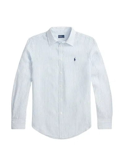 Ralph Lauren Long-sleeve Collared Sport Shirt In Pink