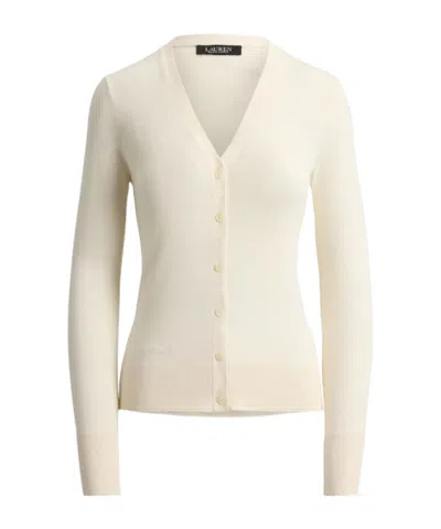 Ralph Lauren Long-sleeve Knit Cardigan In Neutral