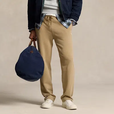 Polo Ralph Lauren Loopback Fleece Drawstring Pant In Desert Khaki