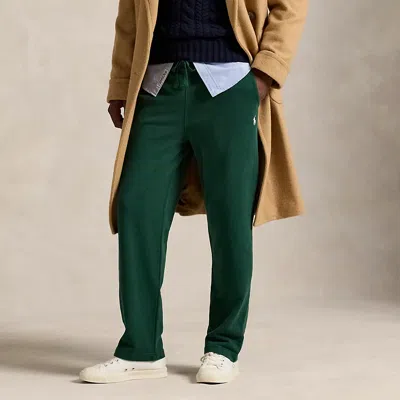 Ralph Lauren Loopback Fleece Drawstring Pant In Green