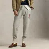 Ralph Lauren Loopback Fleece Graphic Jogger Pant In Loft Heather