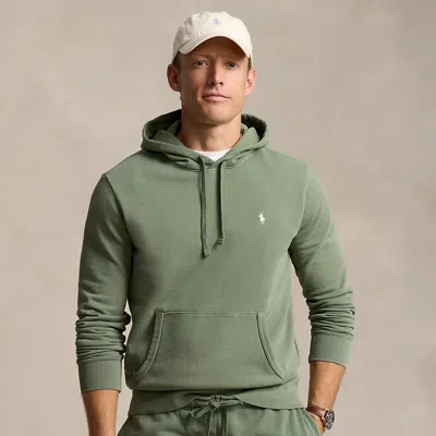 Ralph Lauren Loopback Fleece Hoodie In Cargo Green