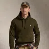 Polo Ralph Lauren Mens Alpine Heather Zip-front Long-sleeve Cotton-blend Jersey Hoody In Dark Loden
