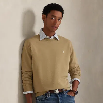 Ralph Lauren Loopback Fleece Sweatshirt In Brown