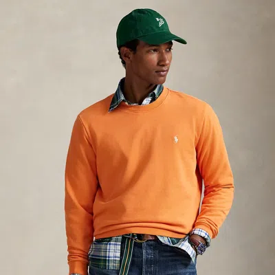 Ralph Lauren Loopback Fleece Sweatshirt In Orange