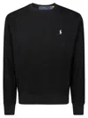 Ralph Lauren Loopback Fleece Sweatshirt In Black